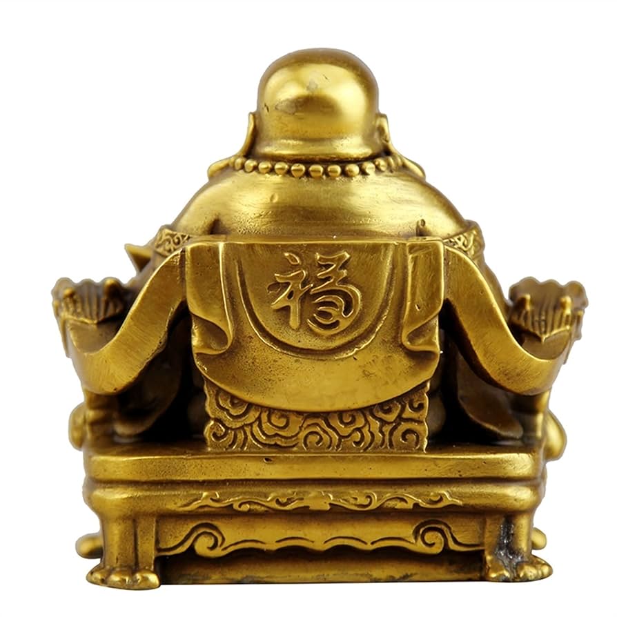 弥勒仏仏像 銅製 仏像 彫刻 置物 開運 風水 Amazon｜像笑う仏像像大風水装飾弥勒菩薩の神、元宝の彫刻、富と